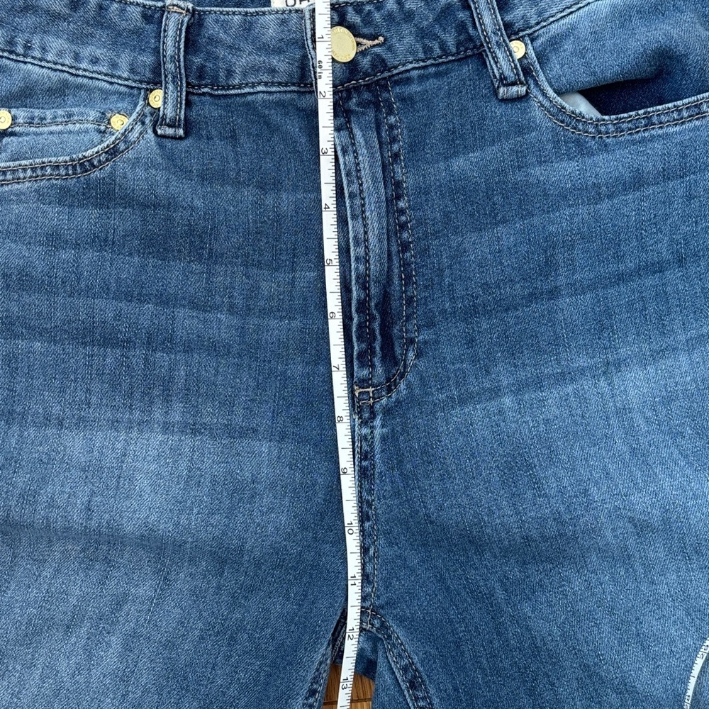 Oat New York Dark Blue Wide Leg Jeans. CLOUD LUX Denim. - Picture 9 of 12